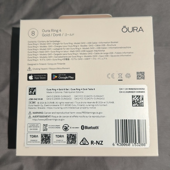 Oura Ring 4 Gold Size 8 - Picture 3 of 4